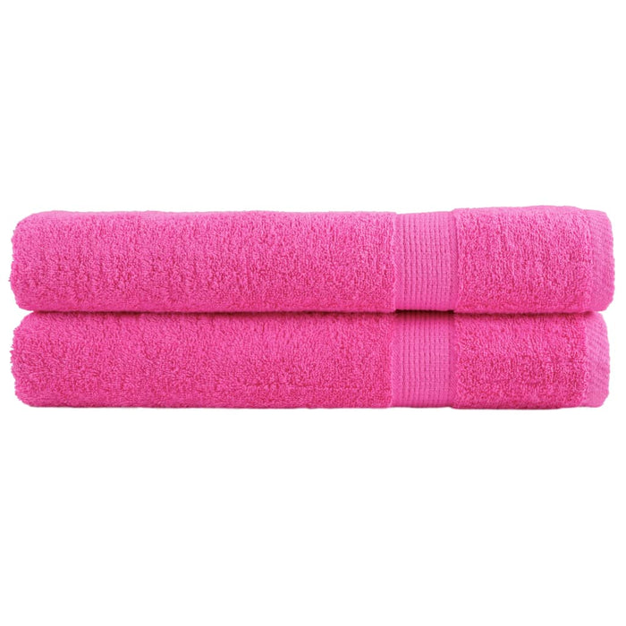Prosoape de saună premium SOLUND 2 buc. roz 80x200 cm 600 gsm - WALTI WALTI