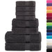 Set de prosoape premium SOLUND 8 piese, antracit, 600 g/m² - WALTI WALTI
