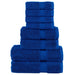 Set de prosoape premium SOLUND, 8 piese, albastru, 600 g/m² - WALTI WALTI