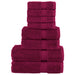 Set de prosoape premium SOLUND, 8 piese, bordo, 600 g/m² - WALTI WALTI