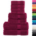 Set de prosoape premium SOLUND, 8 piese, bordo, 600 g/m² - WALTI WALTI