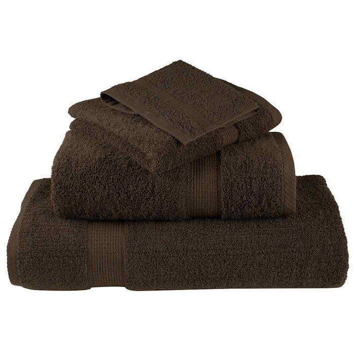 Set de prosoape premium SOLUND, 8 piese, maro, 600 g/m² WALTI