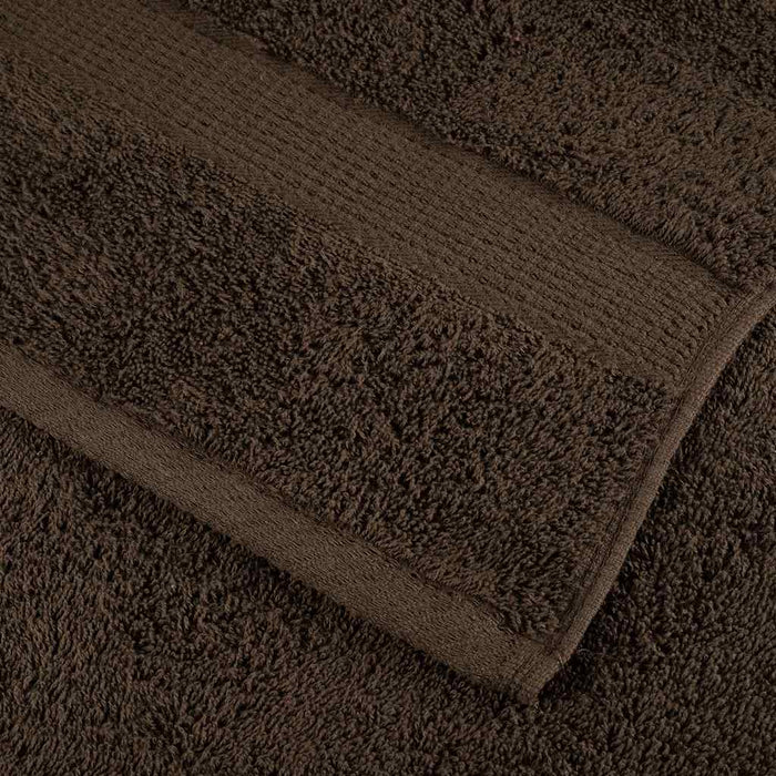 Set de prosoape premium SOLUND, 8 piese, maro, 600 g/m² WALTI