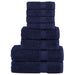 Set de prosoape premium SOLUND, 8 piese, bleumarin, 600 g/m² - WALTI WALTI