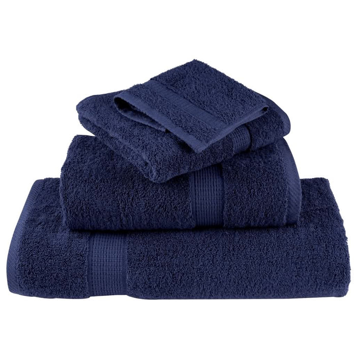 Set de prosoape premium SOLUND, 8 piese, bleumarin, 600 g/m² - WALTI WALTI