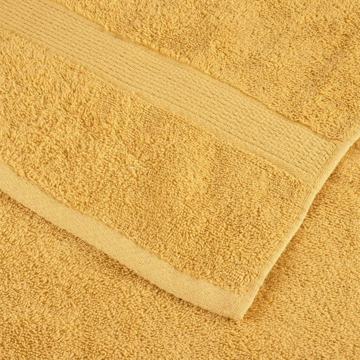 Set de prosoape premium SOLUND, 8 piese, auriu, 600 g/m² WALTI