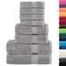 Set de prosoape premium SOLUND, 8 piese, gri, 600 g/m² - WALTI WALTI