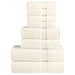 Set de prosoape premium SOLUND, 8 piese, crem, 600 g/m² - WALTI WALTI