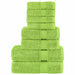 Set de prosoape premium SOLUND, 8 piese, verde măr, 600 g/m² - WALTI WALTI
