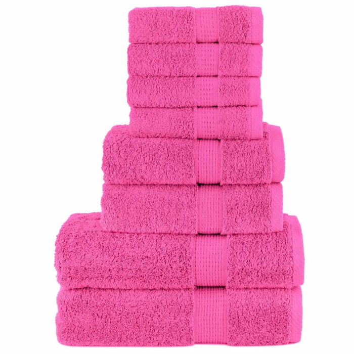 Set de prosoape premium SOLUND, 8 piese, roz, 600 g/m² - WALTI WALTI