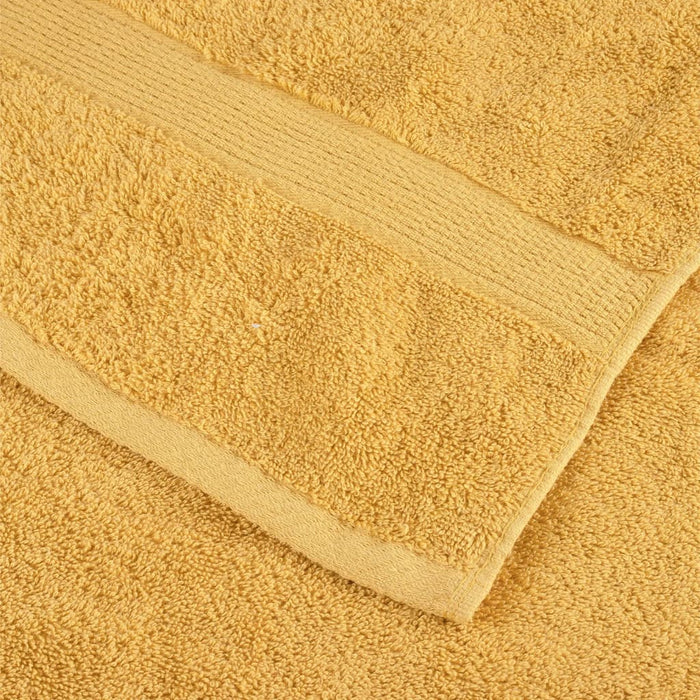 Set de prosoape premium SOLUND, 6 piese, auriu, 600 g/m² WALTI