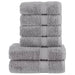 Set de prosoape premium SOLUND, 6 piese, gri, 600 g/m² - WALTI WALTI