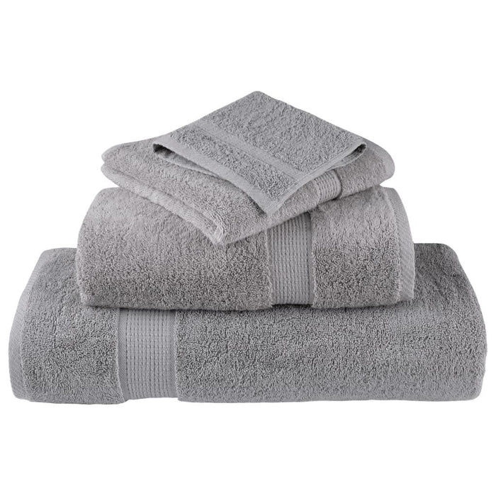 Set de prosoape premium SOLUND, 6 piese, gri, 600 g/m² - WALTI WALTI