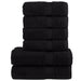 Set de prosoape premium SOLUND, 6 piese, negru, 600 g/m² - WALTI WALTI