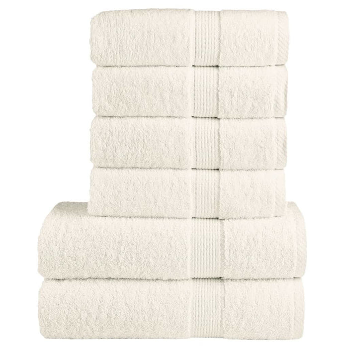 Set de prosoape premium SOLUND, 6 piese, crem, 600 g/m² - WALTI WALTI