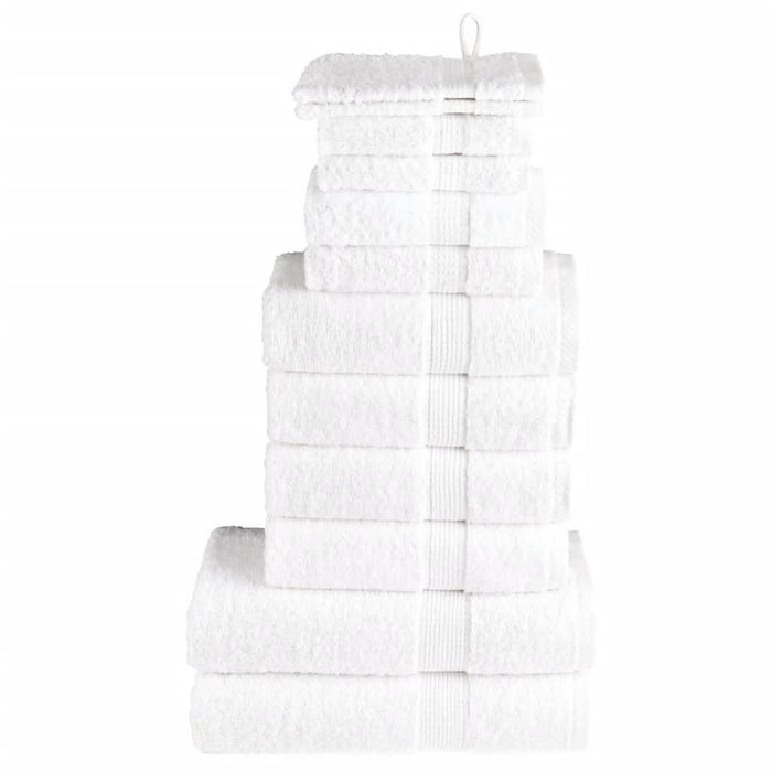 Set de prosoape premium SOLUND, 12 piese, alb, 600 g/m² - WALTI WALTI
