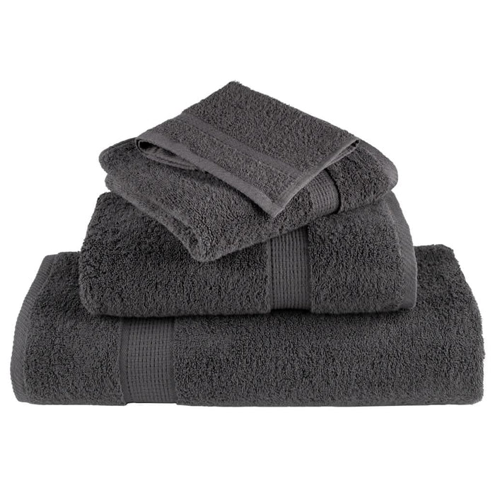 Set de prosoape premium SOLUND, 12 piese, antracit, 600 g/m² - WALTI WALTI