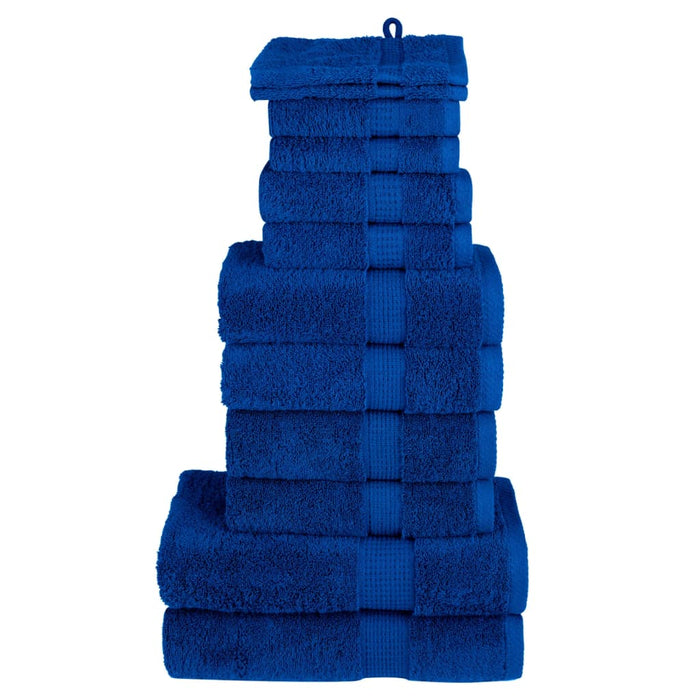 Set de prosoape premium SOLUND, 12 piese, albastru, 600 g/m² WALTI