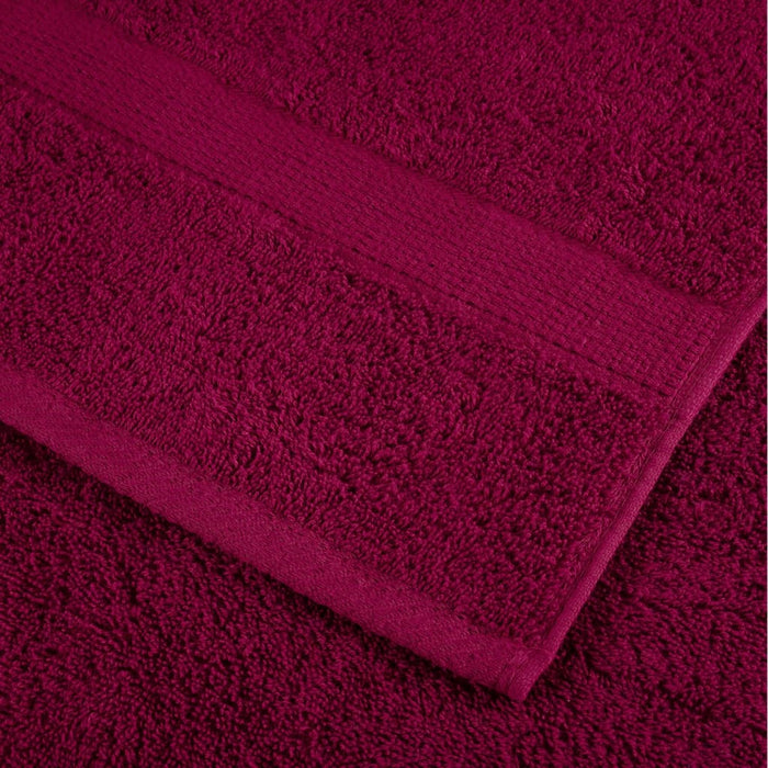 Set de prosoape premium SOLUND, 12 piese, bordo, 600 g/m² WALTI