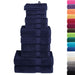 Set de prosoape premium SOLUND, 12 piese, bleumarin, 600 g/m² - WALTI WALTI