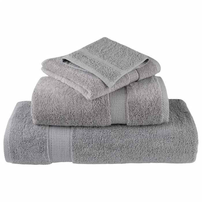 Set de prosoape premium SOLUND, 12 piese, gri, 600 g/m² - WALTI WALTI