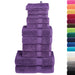 Set de prosoape premium SOLUND, 12 piese, violet, 600 g/m² - WALTI WALTI