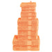Set de prosoape premium SOLUND, 12 piese, portocaliu, 600 g/m² - WALTI WALTI