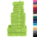 Set de prosoape premium, SOLUND, 12 piese, verde, 600 g/m² - WALTI WALTI