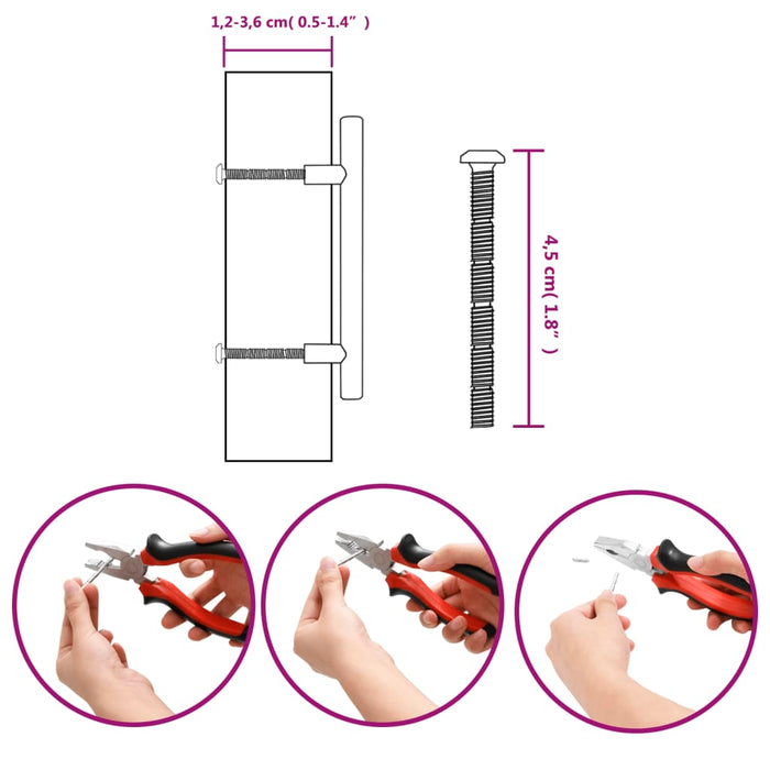 Mânere de dulap, 20 buc., auriu, 96 mm, oțel inoxidabil - WALTI WALTI