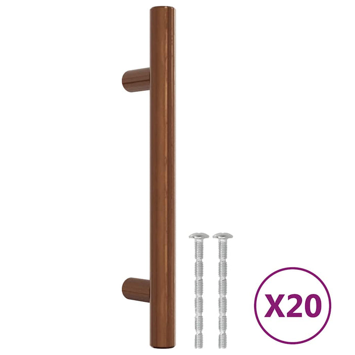 Mânere de dulap, 20 buc., bronz, 96 mm, oțel inoxidabil - WALTI WALTI