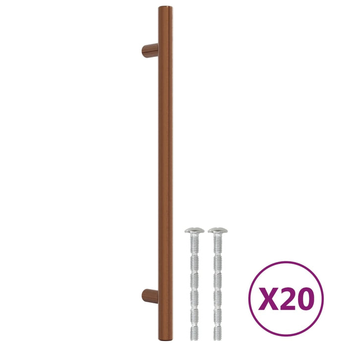 Mânere de dulap, 20 buc., bronz, 192 mm, oțel inoxidabil - WALTI WALTI