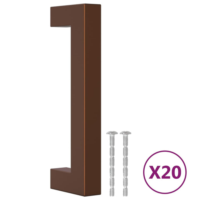 Mânere de dulap, 20 buc., bronz, 96 mm, oțel inoxidabil WALTI