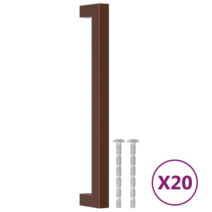 Mânere de dulap, 20 buc., bronz, 192 mm, oțel inoxidabil - WALTI WALTI