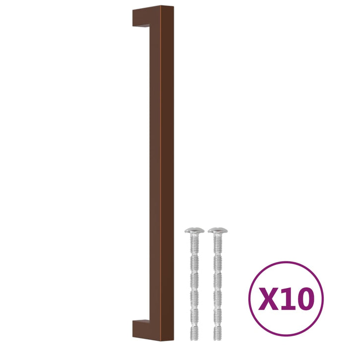 Mânere de dulap, 10 buc., bronz, 224 mm, oțel inoxidabil - WALTI WALTI
