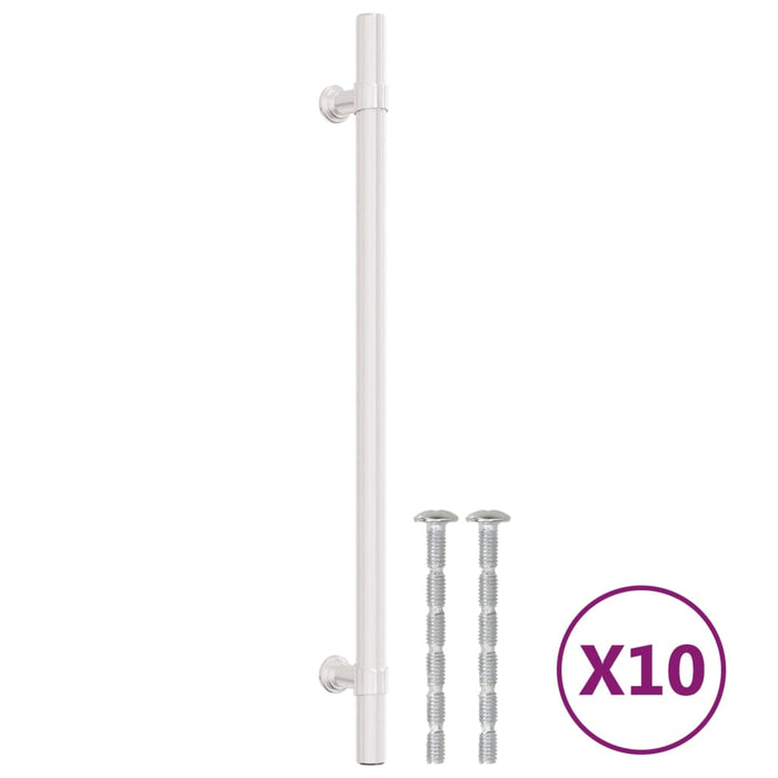 Mânere de dulap, 10 buc., argintiu, 224 mm, oțel inoxidabil WALTI