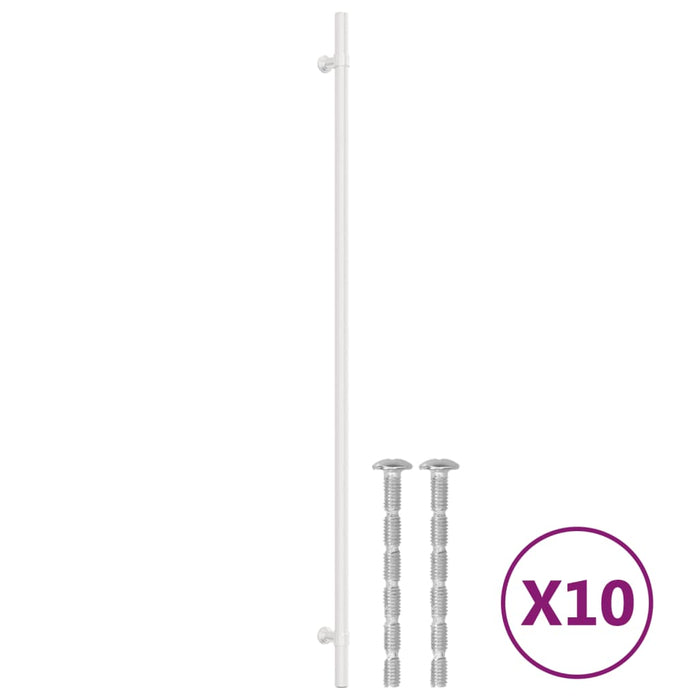 Mânere de dulap, 10 buc., argintiu, 480 mm, oțel inoxidabil WALTI