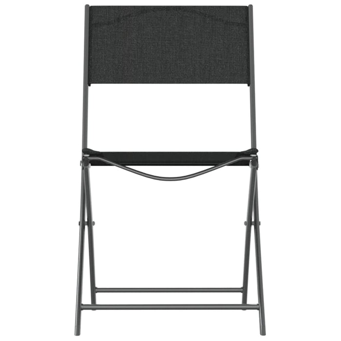 Set mobilier de grădină, 3 piese, negru, oțel WALTI
