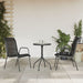 Set mobilier de grădină, 3 piese, negru, oțel - WALTI WALTI