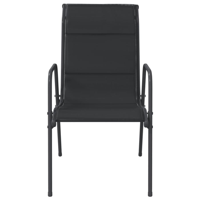 Set mobilier de grădină, 3 piese, negru, oțel - WALTI WALTI