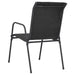Set mobilier de grădină, 3 piese, negru, oțel - WALTI WALTI