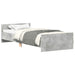Cadru de pat, gri beton, 90x200 cm, lemn prelucrat - WALTI WALTI