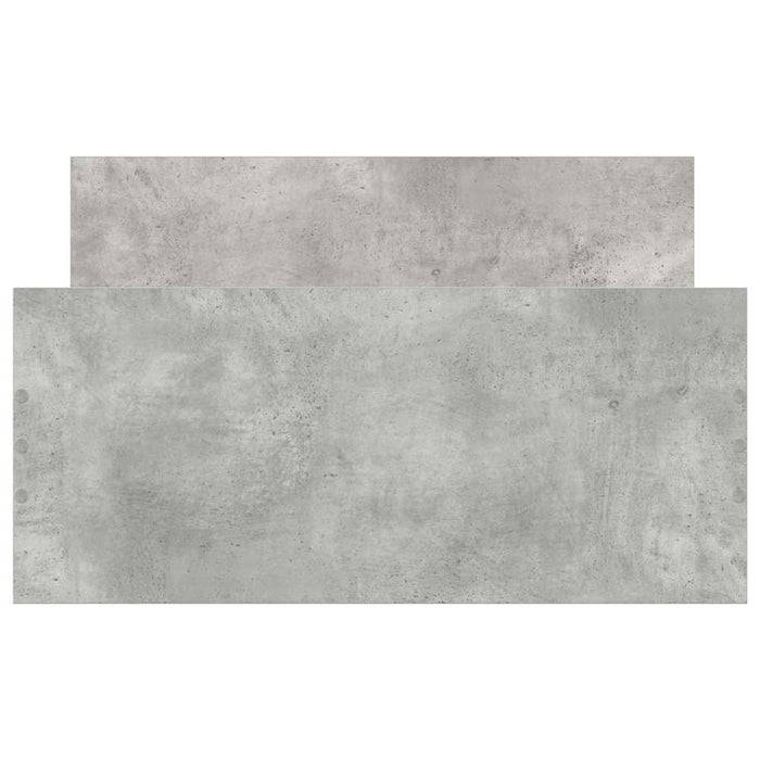 Cadru de pat, gri beton, 90x200 cm, lemn prelucrat - WALTI WALTI