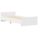 Cadru de pat, alb, 100x200 cm, lemn prelucrat - WALTI WALTI