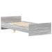 Cadru de pat, gri sonoma, 100x200 cm, lemn prelucrat - WALTI WALTI