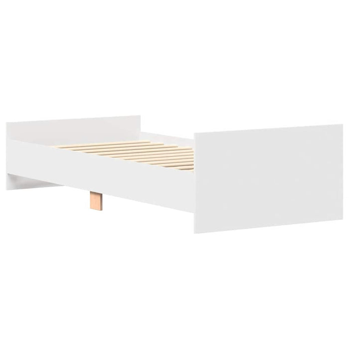 Cadru de pat, alb, 90x190 cm, lemn prelucrat - WALTI WALTI