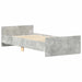 Cadru de pat, gri beton, 90x190 cm, lemn prelucrat - WALTI WALTI