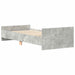 Cadru de pat, gri beton, 90x190 cm, lemn prelucrat - WALTI WALTI
