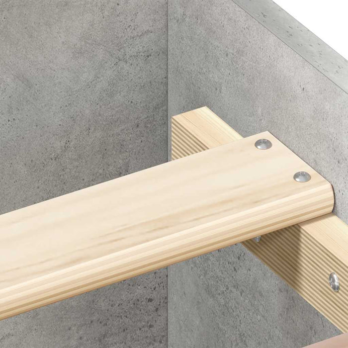 Cadru de pat, gri beton, 90x190 cm, lemn prelucrat - WALTI WALTI