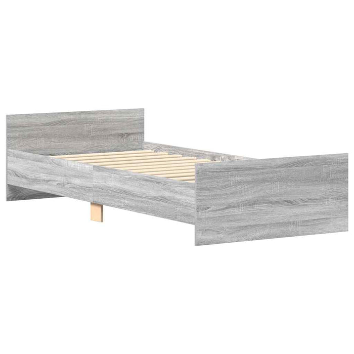 Cadru de pat, gri sonoma, 90x190 cm, lemn prelucrat - WALTI WALTI