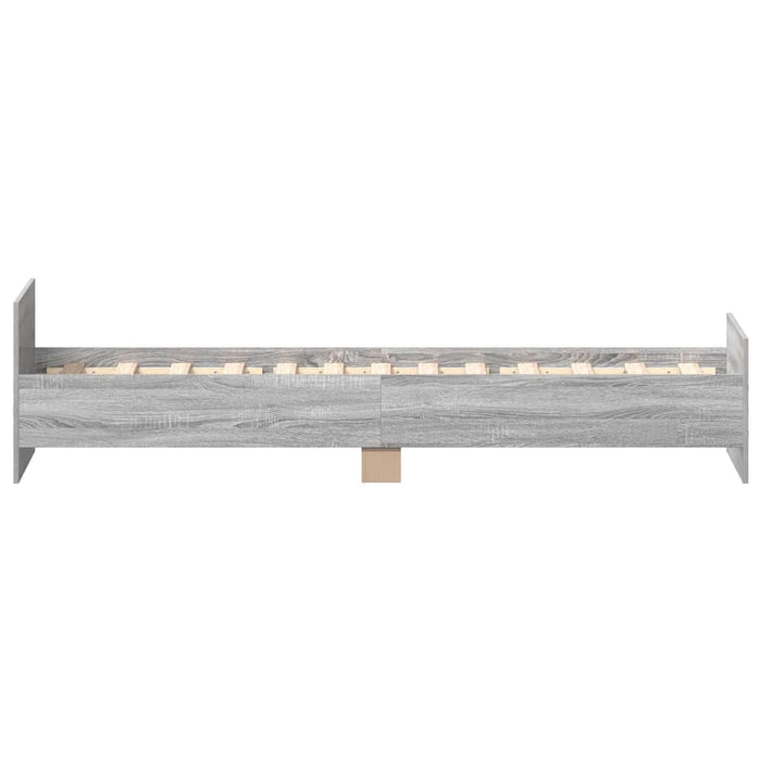 Cadru de pat, gri sonoma, 90x190 cm, lemn prelucrat - WALTI WALTI